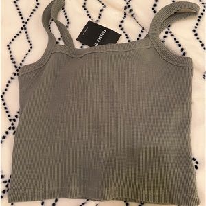 green square neck forever 21 tank top
